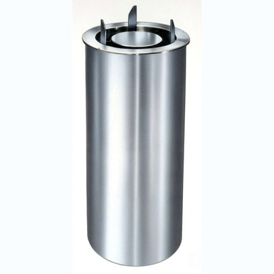 Lakeside 923 Adjust-a-Fit 9.75" Dia. Round Stainless Steel 1-Tube Shielded Dish Dispenser