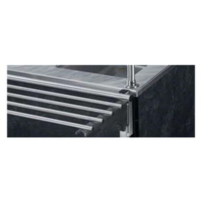 Vollrath 9882007 Stainless Steel with Tubular Countertops For Inside Corner Station Tray Slide