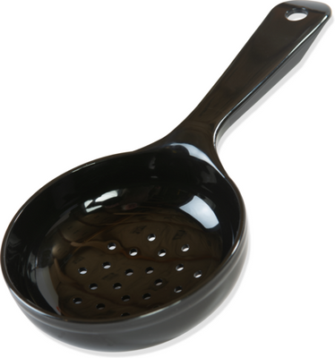 Carlisle 496703 6 Oz. Black Plastic Measure Miser Portion Spoon