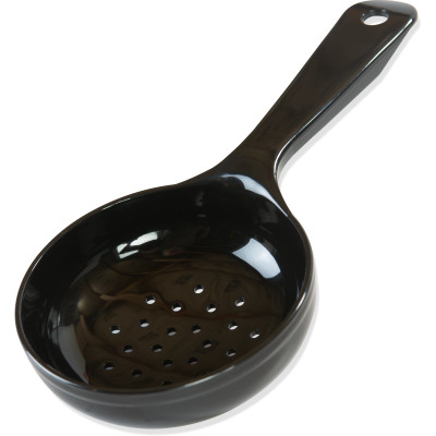 Carlisle 496703 6 Oz. Black Plastic Measure Miser Portion Spoon
