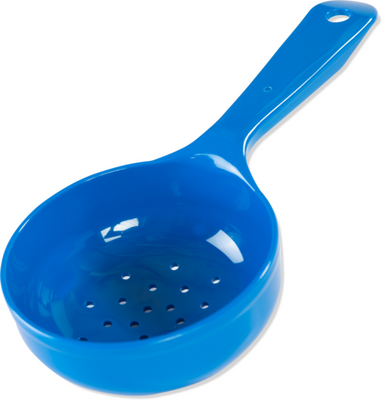 Carlisle 496814 8 Oz. Blue Plastic Measure Miser Portion Spoon