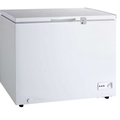 Omcan USA 46504 15.3 Cu. Ft. White All Stainless Steel Chest Freezer - 115 Volts