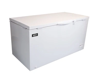 Omcan USA 46504 15.3 Cu. Ft. White All Stainless Steel Chest Freezer - 115 Volts