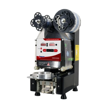Omcan USA 44644 Bubble Tea Automated Sealing Machine - 110 Volts