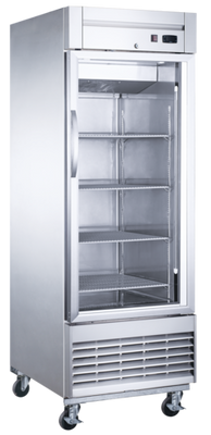 Dukers D28F-GS1 27.5" W Stainless Steel One-Section Reach-In Freezer - 115 Volts