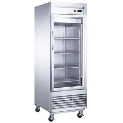 Dukers D28F-GS1 27.5" W Stainless Steel One-Section Reach-In Freezer - 115 Volts