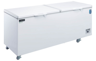 Dukers BD/BG-620 71.38" W White Coated Steel Exterior Manual Defrost Chest Freezer