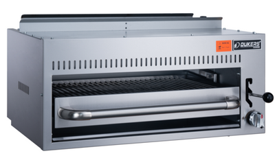 Dukers DCSB36 36&quot; W Natural Gas Single Manual Control Removable Crumb Tray Salamander - 35,000 BTU