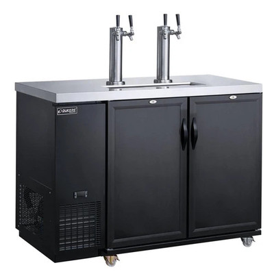 Dukers DKB48-M2 49.87" W Stainless Steel Top Electronic Controls Automatic Defrost Kegerator Draft Beer Cooler - 110 Volts