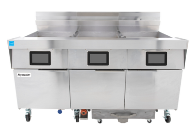 Frymaster 3FQG120T-LP 65.4&quot; W Stainless Steel Liquid Propane Frymaster FilterQuick Fryer - 105,000 BTU