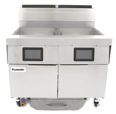 Frymaster 2FQG100T-LP 40" W Stainless Steel Liquid Propane Frymaster FilterQuick Fryer - 105,000 BTU