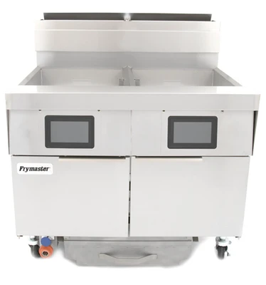 Frymaster 2FQG80T-LP 40.37" W Stainless Steel Liquid Propane Frymaster FilterQuick Fryer - 125,000 BTU