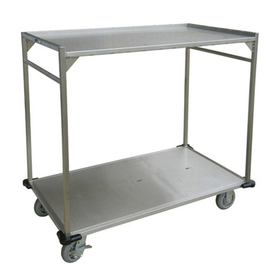 Lakeside PB51 53" W Notched Shelves Corner Gussets Open Tray Delivery Cart