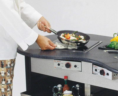Lakeside 3070 60" W Stainless Steel Interior Creation Station Mobile Cooking Cart