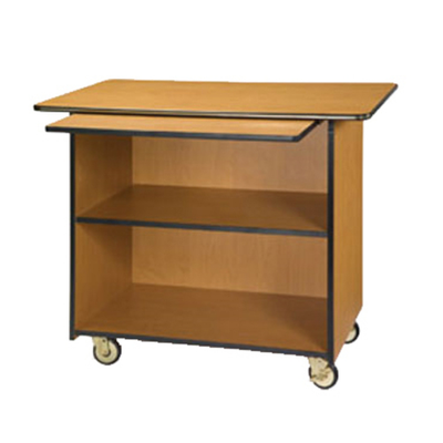 Lakeside 67109 45.5" W Laminate 1 Compartment Pull-Out Shelf Service Cart