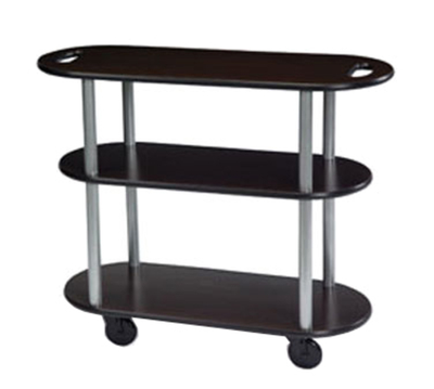 Lakeside 36204 39" W Oval 3 Open Shelves Service Cart