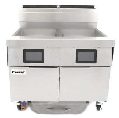 Frymaster 2FQG100T-NG 40" W Stainless Steel Natural Gas Frymaster FilterQuick Fryer - 105,000 BTU