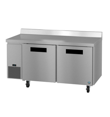 Hoshizaki WLF67B 67” W Stainless Steel Interior Two-Section Steelheart Series Worktop Freezer – 115 Volts