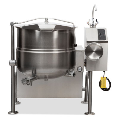 Cleveland KGL60T-LP 60 Gal. Liquid Propane Electronic Spark Ignition 316 Series Stainless Steel Interior Kettle - 190,000 BTU