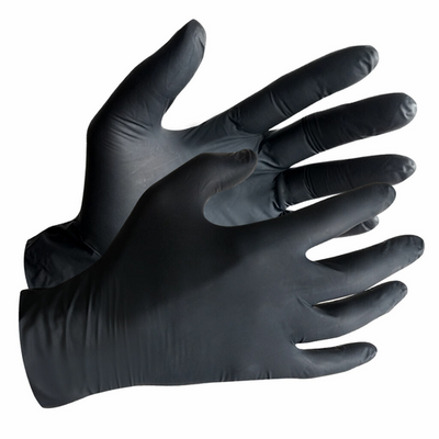 VacMaster GBLK102 4 mil Maxx Wear Black Nitrile Disposable Glove