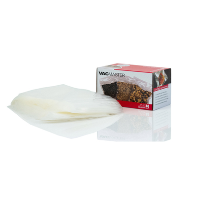 VacMaster 948502 8" x 12" VacMaster Full Mesh Zipper Vacuum Seal Quart Bags