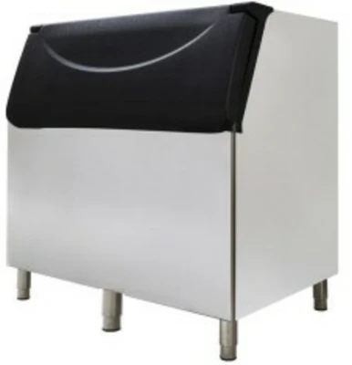 Icetro IB-085-48 48” W 800 Lbs. Stainless Steel Top-Hinged Door Ice Bin