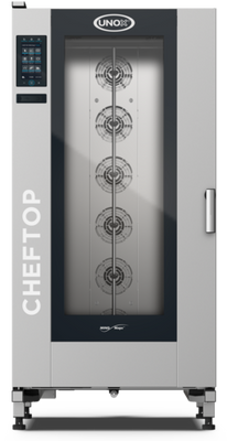 Unox XAVL-2021-NPRS-LP 35.13&quot; W Liquid Propane Roll-In Programmable Menu ChefTop MIND.Maps Plus Combi Oven or Steam Oven - 307,093 BTU