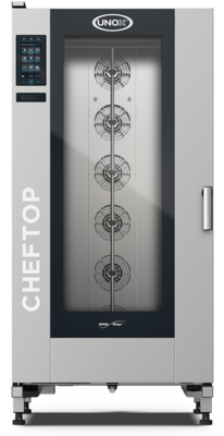 Unox XAVL-2021-NPRS-LP 35.13" W Liquid Propane Roll-In Programmable Menu ChefTop MIND.Maps Plus Combi Oven or Steam Oven - 307,093 BTU