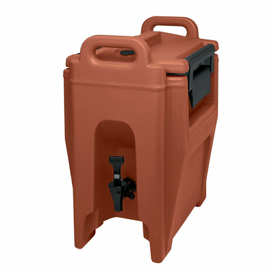Cambro UC250402 11.75" W x 16.75" D x 19.75" H 2.75 Gallon Insulated Plastic Brick Red Ultra Camtainer Beverage Carrier