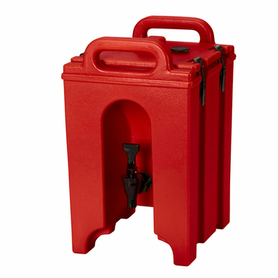 Cambro 100LCD158 10.38" W x 11.5" D x 17.25" H 1.5 Gallon Insulated Plastic Hot Red Camtainer Beverage Carrier