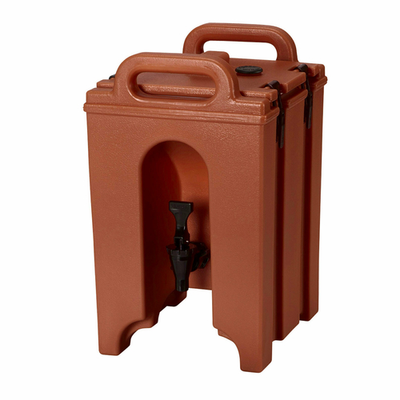 Cambro 100LCD402 10.38" W x 11.5" D x 17.25" H 1.5 Gallon Insulated Plastic Brick Red Camtainer Beverage Carrier
