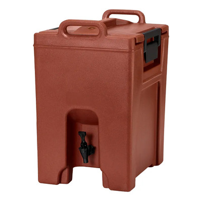 Cambro UC1000402 16.25" W x 20.5" D x 25.75" H 10.5 Gallon Insulated Plastic Brick Red Ultra Camtainer Beverage Carrier