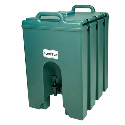 Cambro 1000LCD519 16.25" W x 20.75" D x 24.75" H 11.75 Gallon Insulated Plastic Kentucky Green Camtainer Beverage Carrier