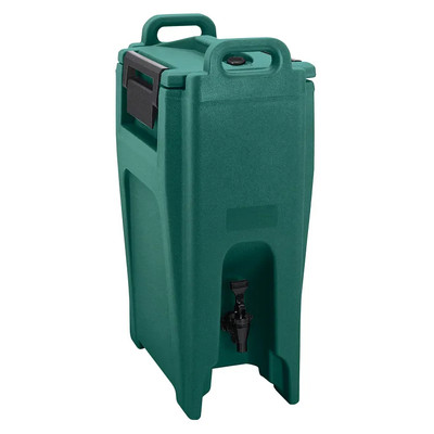 Cambro UC500519 11.75" W x 16.75" D x 26.63" H 5.25 Gallon Insulated Plastic Kentucky Green Ultra Camtainer Beverage Carrier