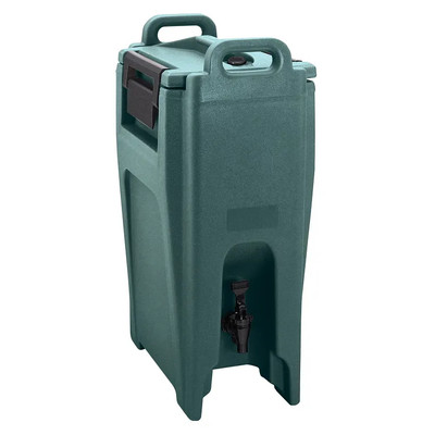 Cambro UC500192 11.75" W x 16.75" D x 26.63" H 5.25 Gallon Insulated Plastic Granite Green Ultra Camtainer Beverage Carrier