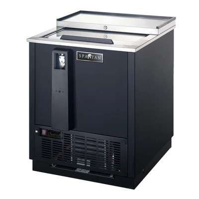 Spartan Refrigeration SBC-27 26.5" W Black Exterior Bottle Cooler - 115 Volts