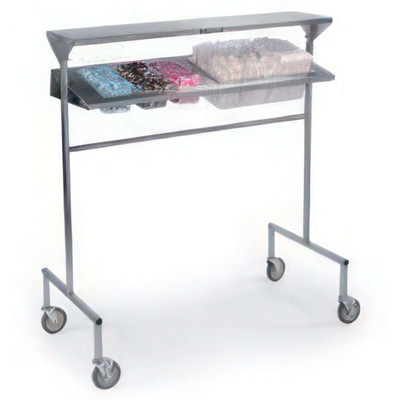 Lakeside 2600 25.5"W Stainless Steel Mobile Tray Starter Station