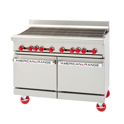American Range AR-4RB-NG 48" W Stainless Steel Natural Gas Restaurant Range - 174,000 BTU
