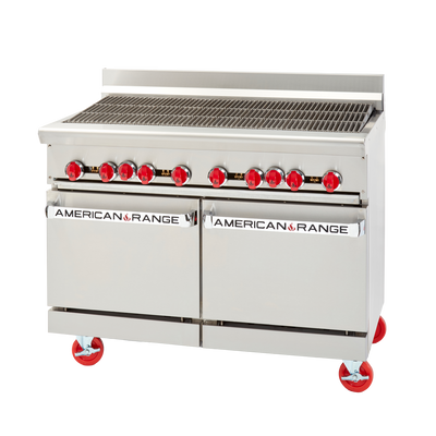 American Range AR-4RB-NG 48" W Stainless Steel Natural Gas Restaurant Range - 174,000 BTU