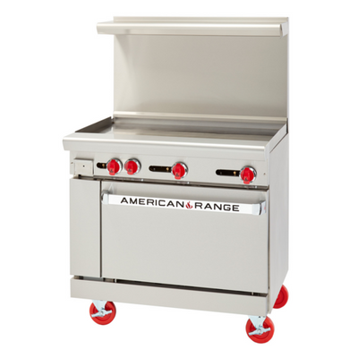 American Range AR-3RB-C-NG 36&quot; W Stainless Steel Natural Gas Restaurant Range - 125,000 BTU