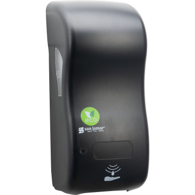 Carlisle SHF900REBK 900mL Black Foam San Jamar Classic ecoLogic Rely Hybrid Electronic Soap