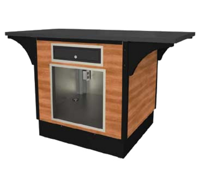 Vollrath VCS48 48" W x 32 1/2" D x 34" H Stainless Steel Frame V-Class Series Cashier Station