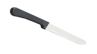 Vollrath 48143 4.38" Blade Length Black Plastic Texture Handle Steak knife