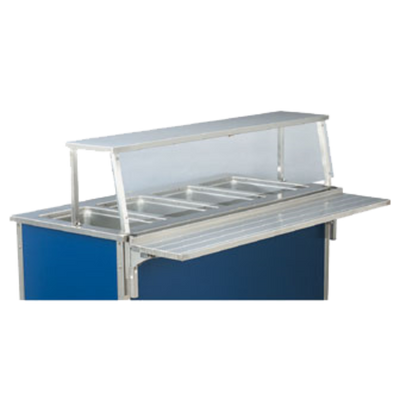 Vollrath 9861106 88&quot; Cafeteria Single Deck with Tempered Glass Front Panel