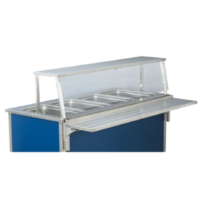 Vollrath 9861106 88" Cafeteria Single Deck with Tempered Glass Front Panel