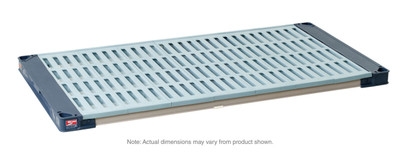Metro MAX4-2460G 60" W x 24" D Blue Polypropylene Vented MetroMax 4 Shelves