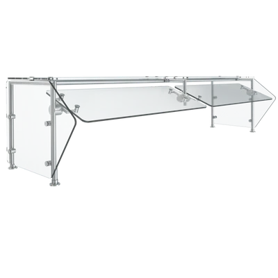 Vollrath SS-6BG-061S-HSL 87" W Stainless Steel Single Sided Full / Self Service 6-Series Velocity Breath Guard