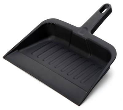 Omcan USA 47327 12.25&quot; W x 8.25&quot; D x 13.25&quot; H Black Polypropylene Dust Pan