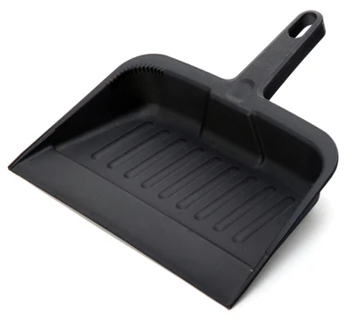Omcan USA 47327 12.25" W x 8.25" D x 13.25" H Black Polypropylene Dust Pan