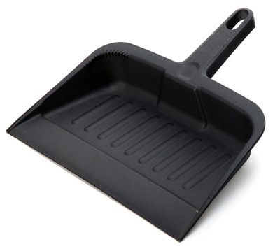 Omcan USA 47327 12.25" W x 8.25" D x 13.25" H Black Polypropylene Dust Pan